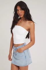 Thrills Sophie Mini Skirt Ash Blue
