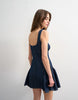Topshop denim peplum hem mini dress in indigo rinse