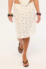 Jgr & Stn Gracie Midi Skirt Cream