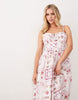 Miss Selfridge Petite corset maxi dress in tile print