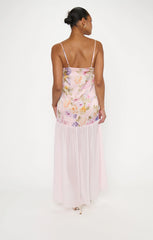 Alice Dress ~ Powder Pink Blooms