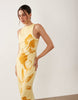 shell print maxi dress