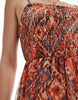 ONLY cami maxi dress in red ikat prints