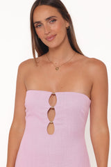 Bolton Strapless Maxi Dress - Lavender