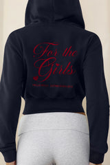 BASE For The Girls Zip Up Hoodie Navy