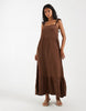 ONLY tiered maxi dress in brown