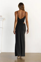 Highkey Flirty Maxi Dress Black