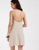 JJXX linen blend mini dress in beige