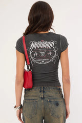 Neovision Requiem Street Baby Tee Washed Black