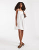 ONLY cotton mini dress with lace detail in white