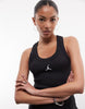 Jordan Essential sleeveless tank dress in black