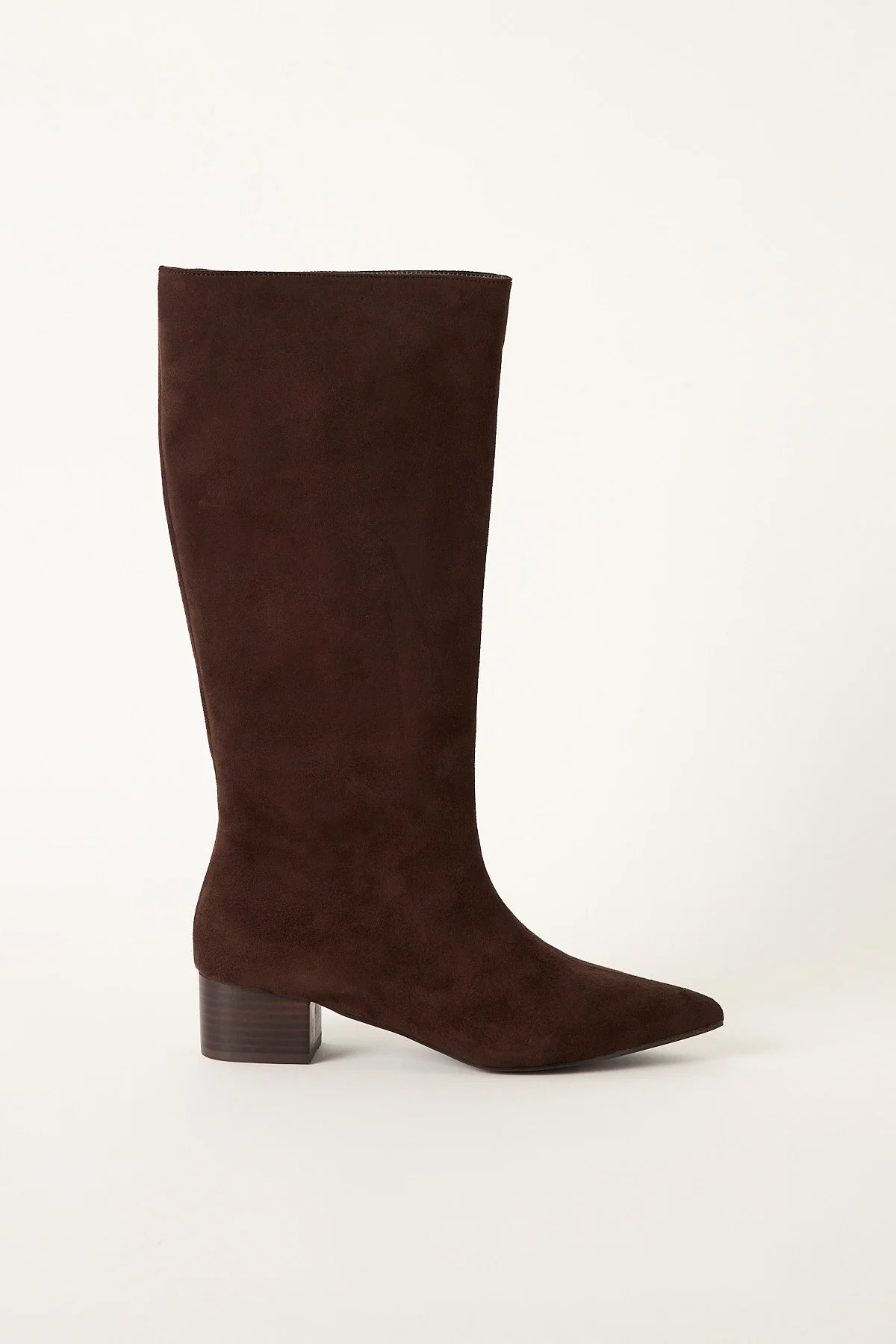 Therapy Steevie Heel Boot Choc Faux Suede
