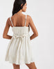 Hollister strappy floaty mini dress in yellow and blue stripes