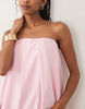 bandeau maxi dress in pink