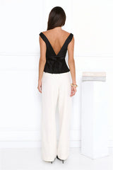 Eden Essence Satin Top Black
