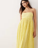 ARRANGE trapeze cami broderie maxi dress in bright yellow