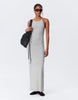 Weekday racer back maxi dress in heather gray