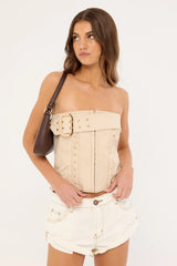 One Teaspoon Bandits Low Waist Denim Shorts White Beauty