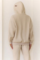 BASE Fleece Slip On Hoodie Beige