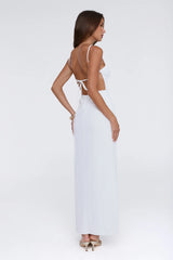 Soft Sunbeam Maxi Dress White