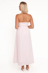 Margerie Halter Dress - Pink Gingham