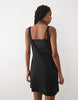 Abercrombie & Fitch YPB double layer strappy dress in black