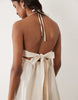 Miss Selfridge embroidered halter maxi dress