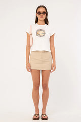 Luck & Trouble Florence Art Baby Tee White