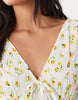Wednesday's Girl midaxi dress in yellow floral