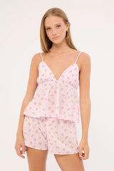 Luck & Trouble Cottage Bloom Sleep Short Pink