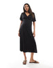 ONLY Maternity nursing maxi dress in black