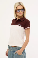 Rusty Insert Dad Joke Baby Polo Tee Cream/Choc