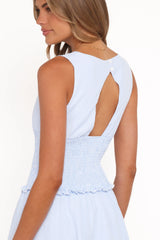 Marline Mini Dress - Blue Stripe
