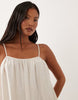 VILA Petite linen touch cami maxi dress in super light heather