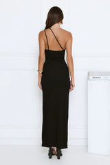 Prestige Hour One Shoulder Maxi Dress Black