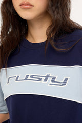 Rusty Kinetic Oversize Tee Navy Blue