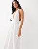 Gina Tricot halterneck maxi dress in white