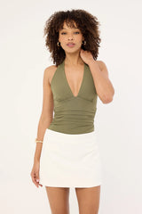 Luck & Trouble Sonnie Mid Rise Mini Skirt White