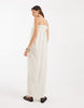 ONLY sleeveless maxi dress in white stripe