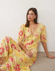 Miss Selfridge lace trim button up maxi dress in summer floral
