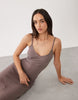 Esmée strappy beach maxi dress in brown