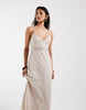 ONLY bust detail maxi cami dress in stone
