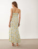 Miss Selfridge summer cami maxi dress in yellow floral print