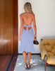 Tiger Mist x Em Venz Isabelle cami tie back midi dress in light blue