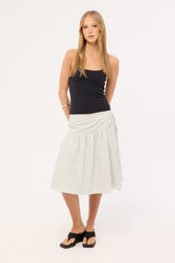 L&t Halter Tie Recycled Tank Top Black