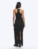 Weekday racer back maxi dress in black
