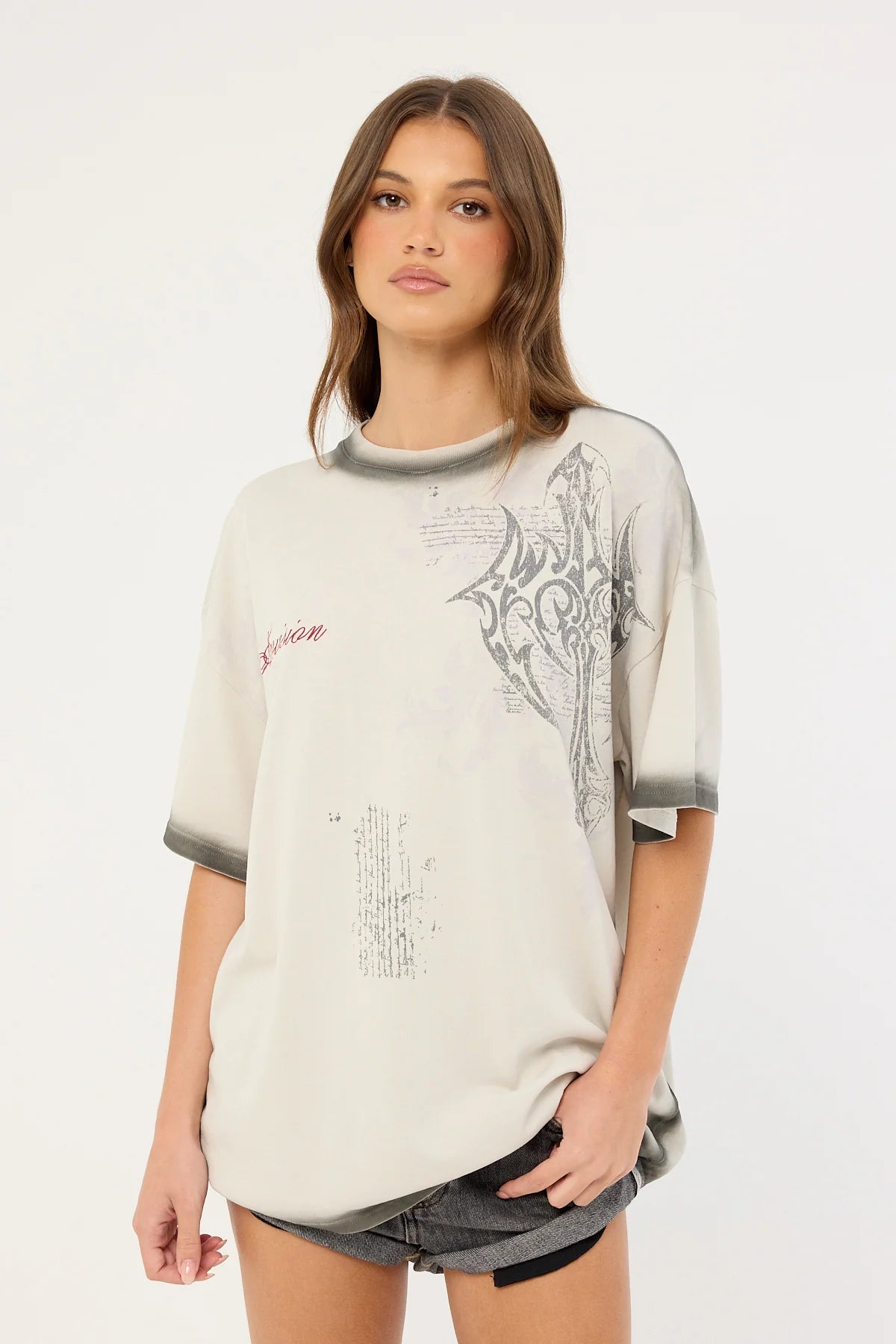 Neovision Banish Heavyweight Relaxed Tee Ice Grey