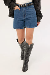 Thrills Koko Short Vintage Rinse Blue