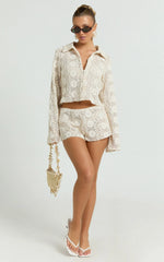 Lioness - Babydoll Top - In Cream Floral