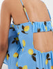 Vero Moda halter maxi dress in blue lemon print